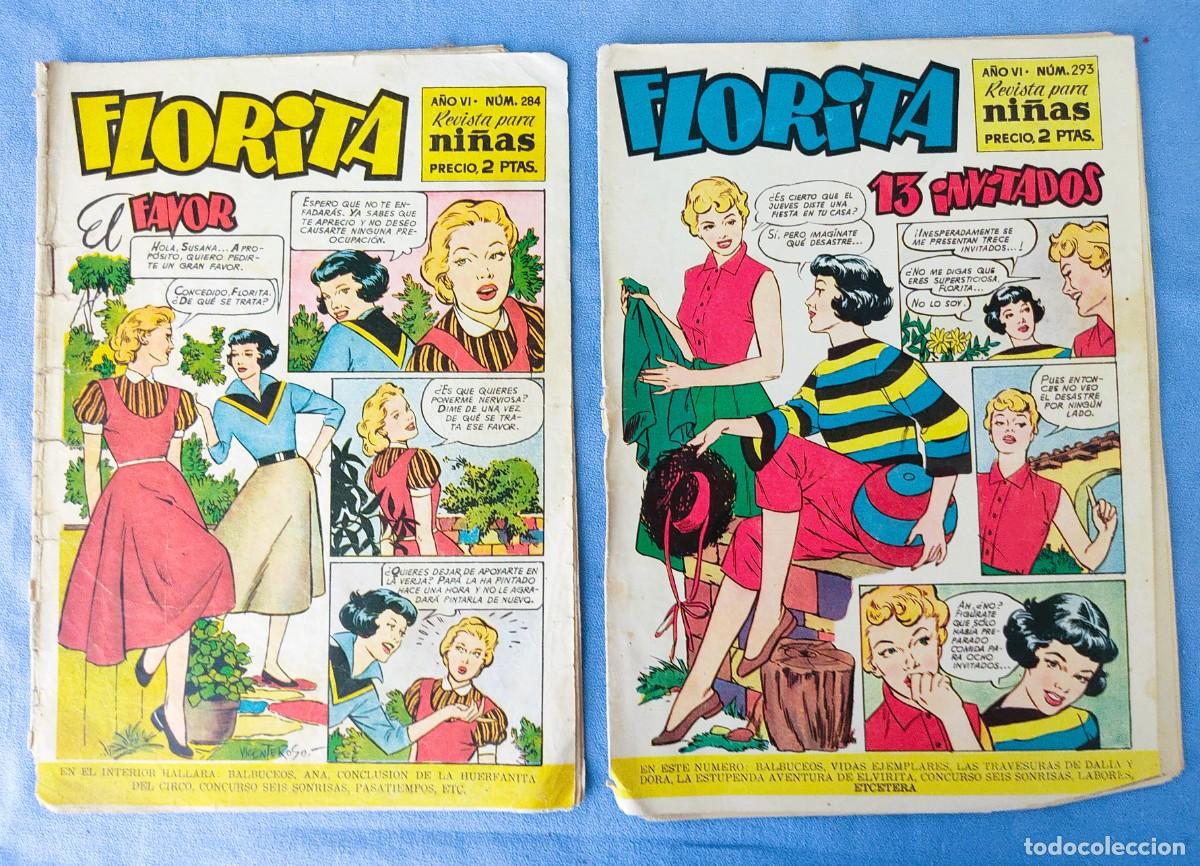 Tebeos: LOTE DE 23 NUMEROS DE FLORITA ORIGINALES DE EDICIONES CLIPER - Foto 8