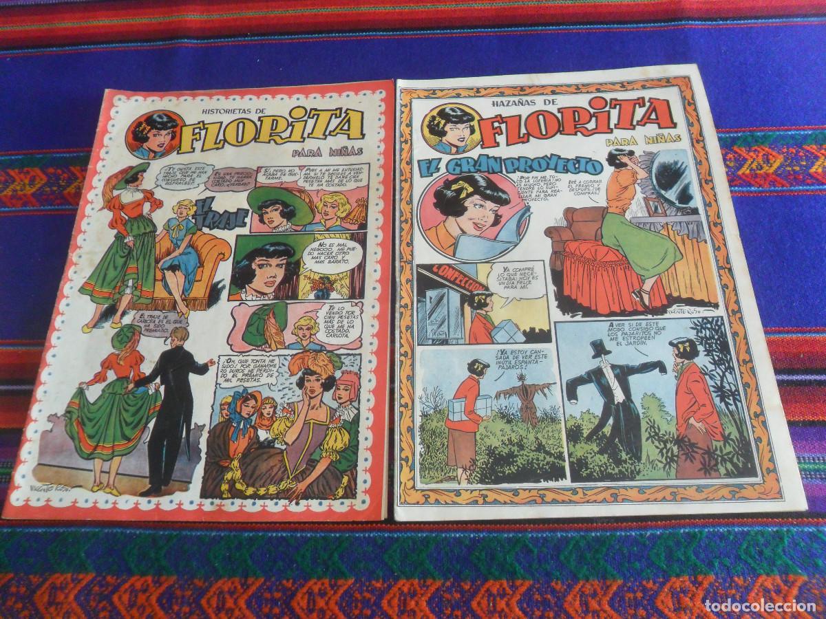 Tebeos: HAZA&Ntilde;AS DE FLORITA N&ordm;S 127 Y 131. CLIPER A&Ntilde;OS 50. 2 PTS. BUEN ESTADO.