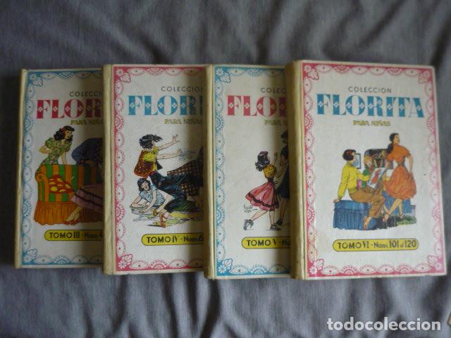 Livros de Banda Desenhada: COLECCION FLORITA PARA NI&Ntilde;A CONJUNTO DE 4 TOMOS: EL III, IV, V Y VI, CON LOS N&ordm; 41 AL 120