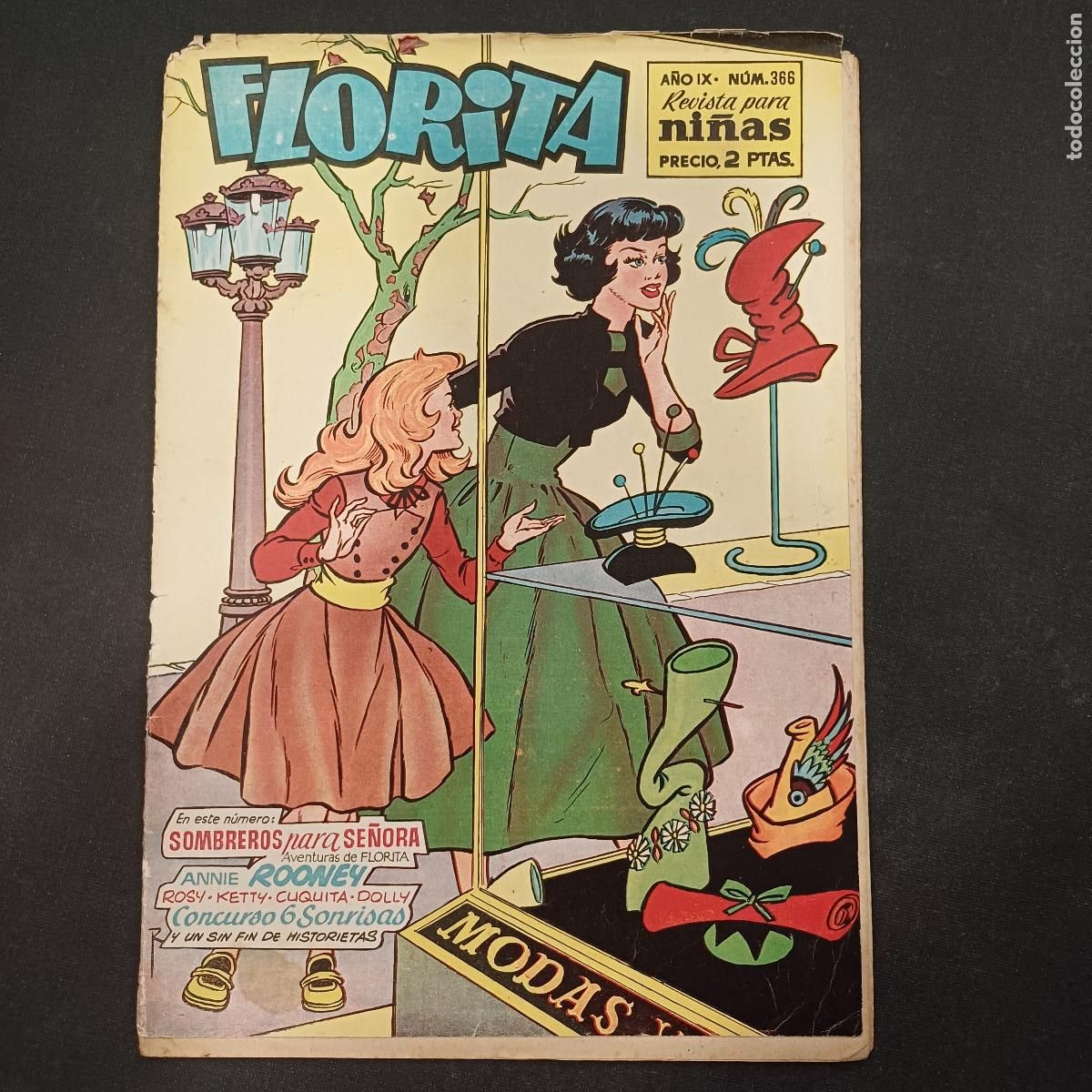 Tebeos: FLORITA/SOMBREROS PARA SE&Ntilde;ORA/N&ordm;366.