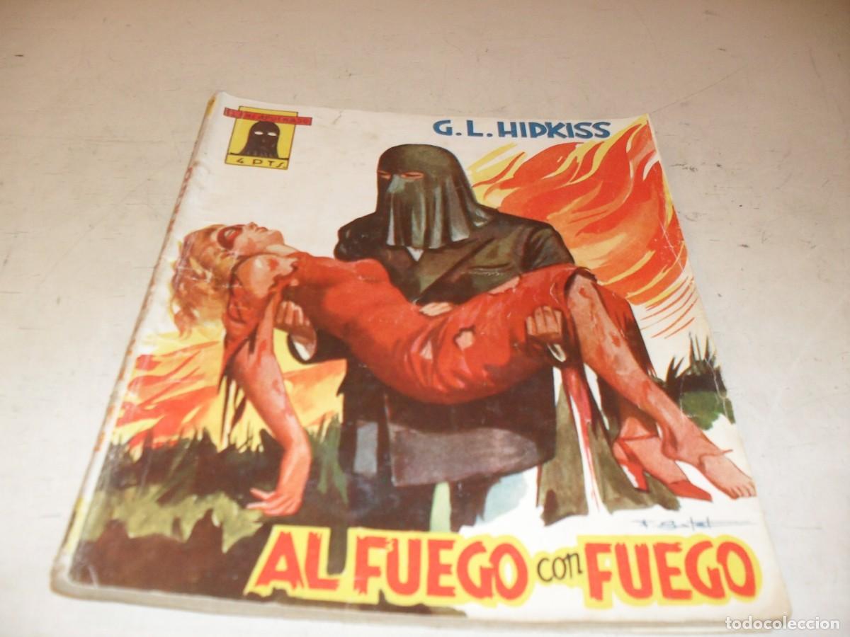 Tebeos: NOVELA EL ENCAPUCHADO N&ordm; 39,AL FUEGO CON FUEGO,DE G.L.HIPKISS.CLIPER,1948
