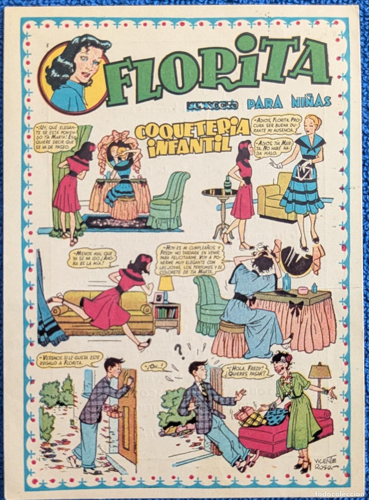Giornalini: Coqueter&iacute;a infantil - Cuentos de Florita - Vicente Roso - Ediciones Cliper (1949)
