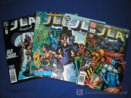 Tebeos: LOTE DE 4 TOMOS DE JLA - DC - Foto 1