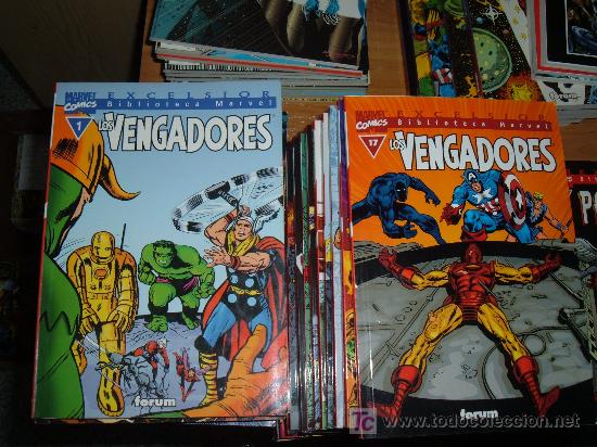Tebeos: BIBLIOTECA MARVEL LOS VENGADORES &iexcl; COMPLETA 32 NUMEROS ! FORUM - Foto 1