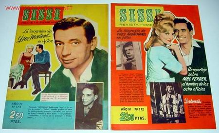Comics: BIOGRAFIA DE YVES MONTAND EN FOTOS - 2 REVISTAS SISSI