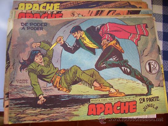 Tebeos: APACHE COLECCION COMPLETA ORIGINAL Y SUELTA : 2 PARTES 132 COMICS Y 2 POSTERS - Foto 6