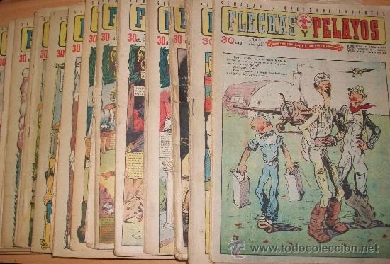Tebeos: Flechas y pelayos 83 Ej. (entre el 202 al 307) (Lote) - Foto 1