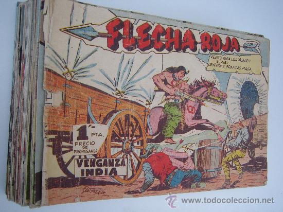 Tebeos: FLEHA ROJA. ORIGINAL Y  COMPLETA. - Foto 1