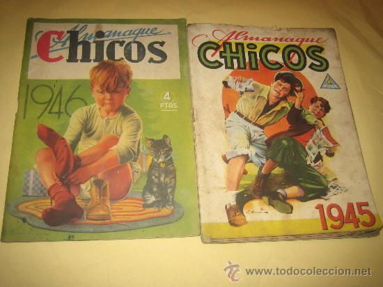Tebeos: ALMANAQUES CHICOS - LOTE DE DOS - 1945-46 - Foto 1