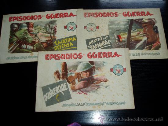 Tebeos: EPISODIOS DE GUERRA. COMPLETA 3 NUMEROS. ORIGINAL. ED. AUGUSTA. - Foto 1