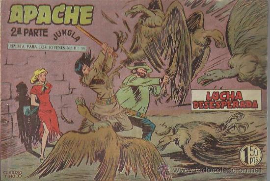 Tebeos: APACHE 2&ordf; PARTE ( MAGA ) ORIGINALES 1960-1961 LOTE - Foto 17