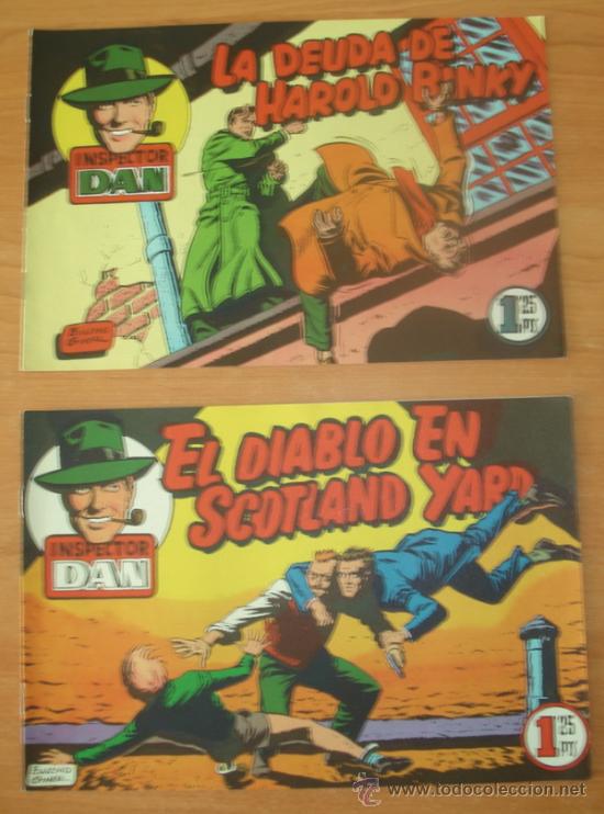 Tebeos: Lote de 2 comics INSPECTOR DAN. Eugenio Giner. Editorial Bruguera. - Foto 1