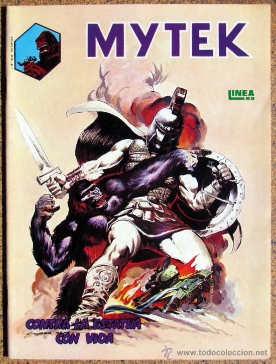 Tebeos: N&ordm;  3 - MYTEK  Contra la estatua con vida  COMIC - MITEK - Foto 1