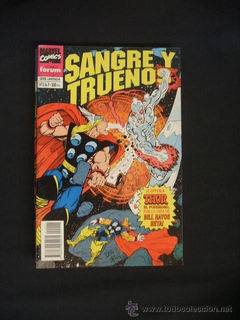 Tebeos: COLECCION COMPLETA - 7 EJEMPLARES - SANGRE Y TRUENOS - FORUM - - Foto 2