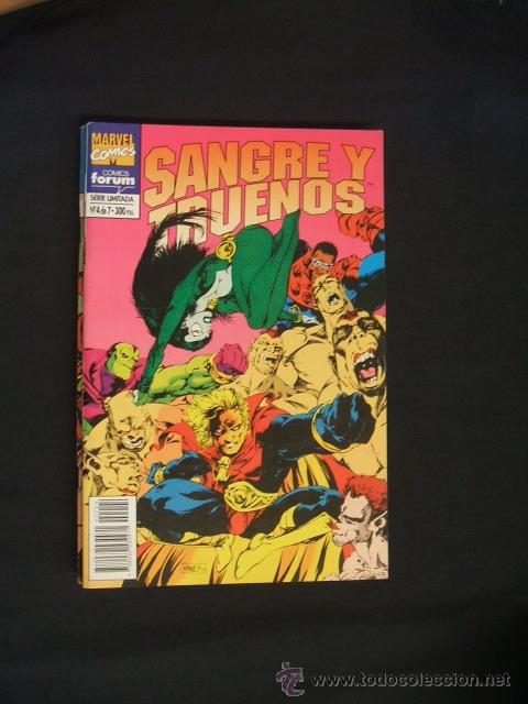 Tebeos: COLECCION COMPLETA - 7 EJEMPLARES - SANGRE Y TRUENOS - FORUM - - Foto 4