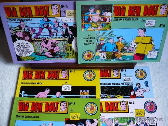 Tebeos: Big Ben Bolt. Cullen Murphy. Ediciones Eseuve. Completa, 6 numeros. C&oacute;mic Boxeo. - Foto 2