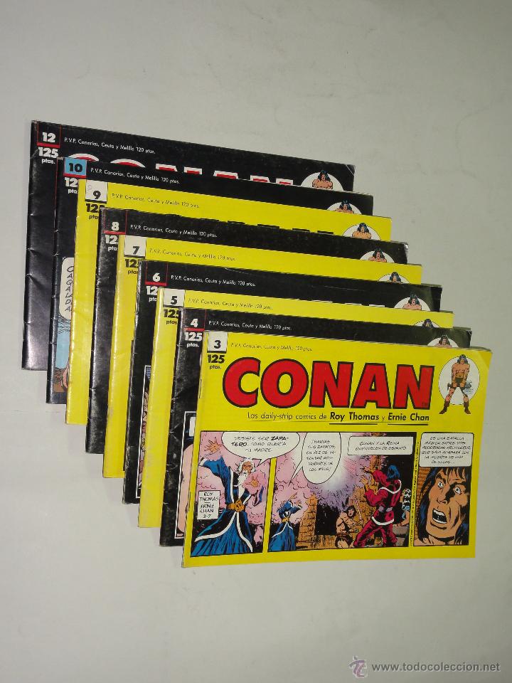 Tebeos: LOTE DE TIRAS DE CONAN - 9 EJEMPLARES - Foto 1