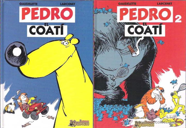Tebeos: PEDRO EL COATI 1 Y 2 - MANU LARCENET. - Foto 1