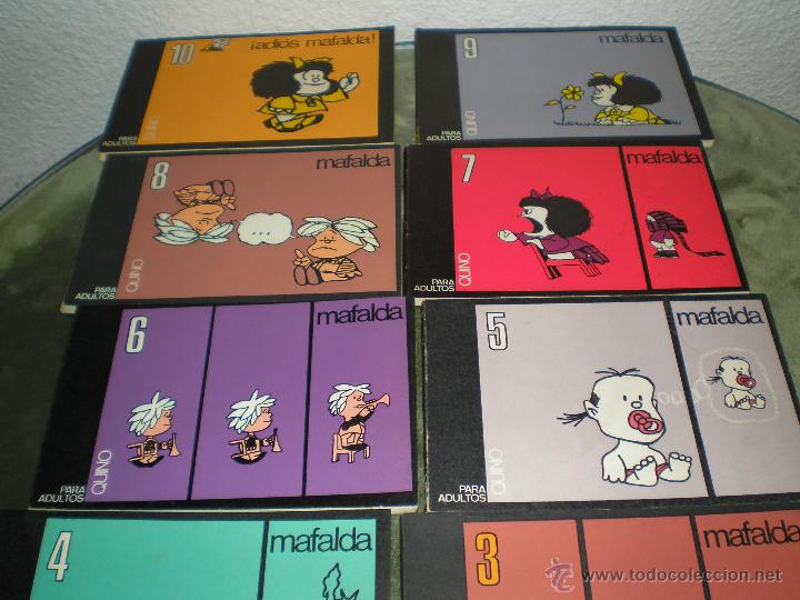 Tebeos: COLECCION DE MAFALDA DEL 1 AL 10 - Foto 2