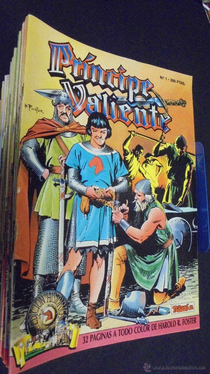 Tebeos: COLECCION COMPLETA. PRINCIPE VALIENTE. 91 EJEMPLARES. EDICIONES B. - Foto 1