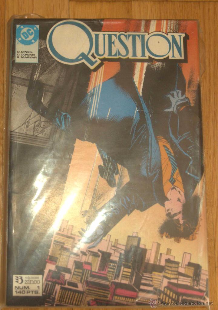 Tebeos: QUESTION  7 n&uacute;meros #1-7 C&oacute;mics grapa Zinco 1988 - Foto 2