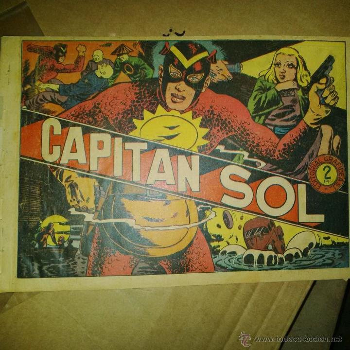 Tebeos: CAPITAN SOL GRAFIDEA COMPLETA A&Ntilde;O 1948 ORIGINAL - Foto 1