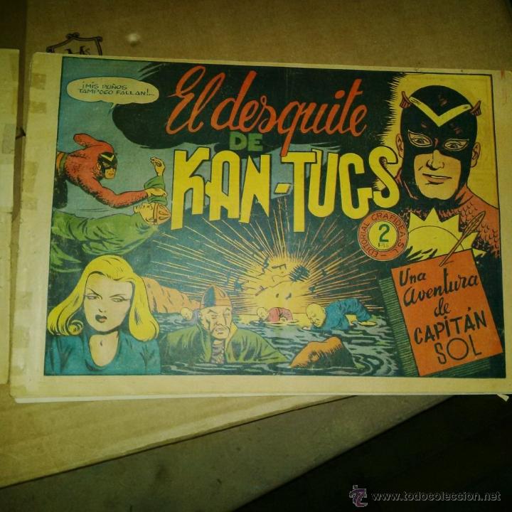 Tebeos: CAPITAN SOL GRAFIDEA COMPLETA A&Ntilde;O 1948 ORIGINAL - Foto 2