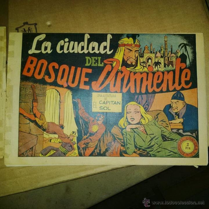 Tebeos: CAPITAN SOL GRAFIDEA COMPLETA A&Ntilde;O 1948 ORIGINAL - Foto 3