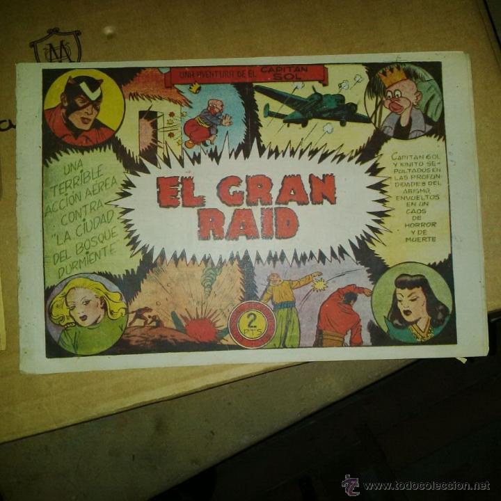Tebeos: CAPITAN SOL GRAFIDEA COMPLETA A&Ntilde;O 1948 ORIGINAL - Foto 7