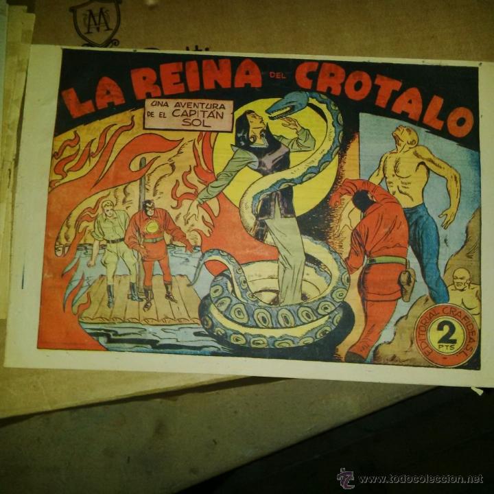 Tebeos: CAPITAN SOL GRAFIDEA COMPLETA A&Ntilde;O 1948 ORIGINAL - Foto 9