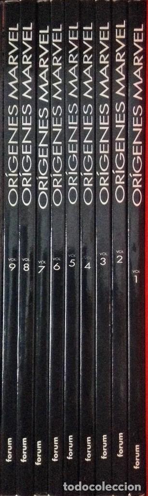 Tebeos: COLECCI&Oacute;N COMPLETA OR&Iacute;GENES MARVEL. 9 TOMOS. - Foto 1