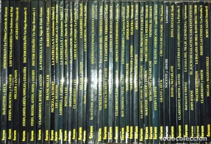 Tebeos: OBRAS MAESTRAS MARVEL COMPLETA. FORUM. 37 TOMOS. - Foto 1