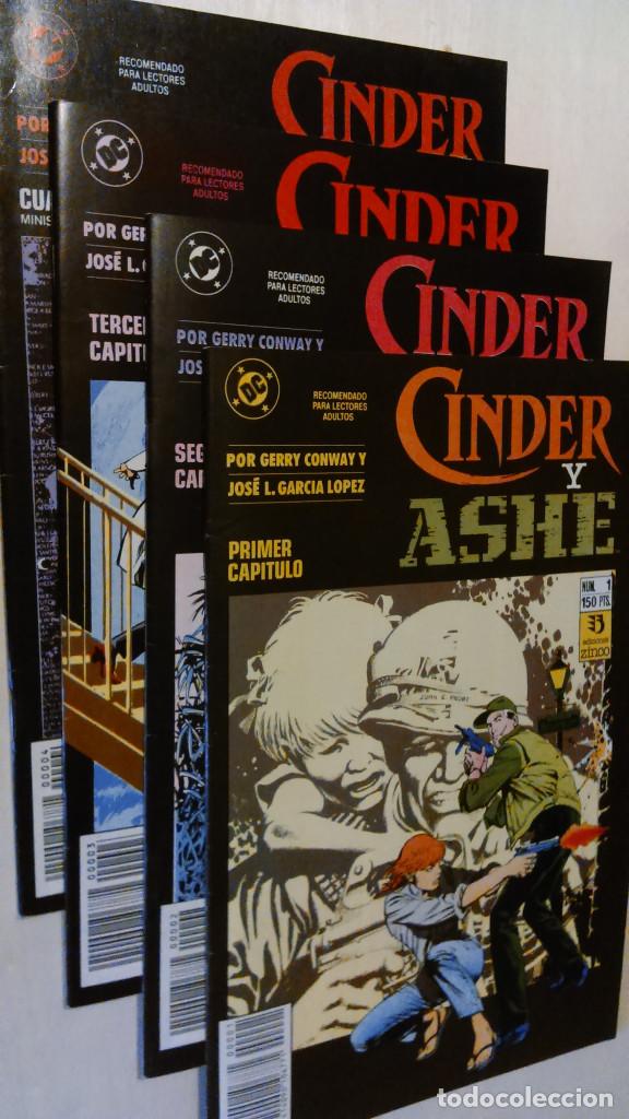Tebeos: Cinder y Ashe n&ordm; 1 a 4 completa - Zinco DC - 1990 - Foto 1