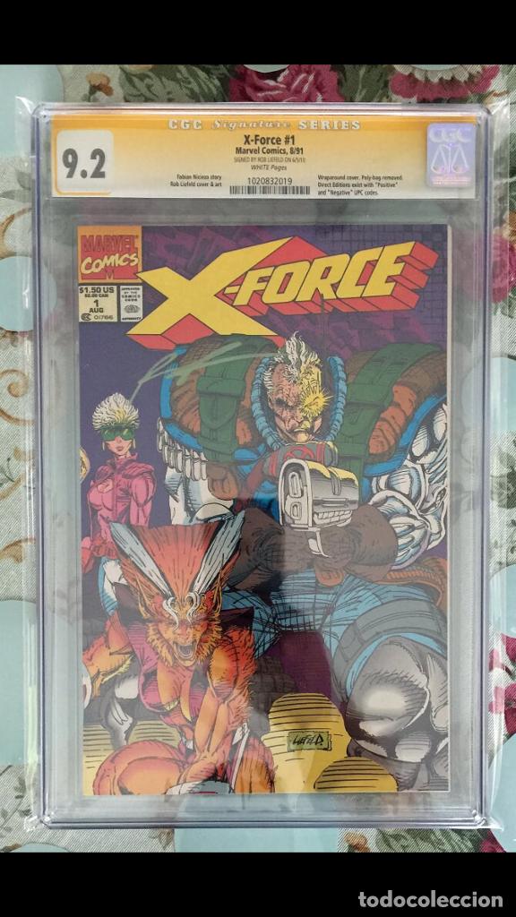 Tebeos: X-FORCE #1 CGC 9.2 SIGNED ROB LIEFELD. - Foto 1