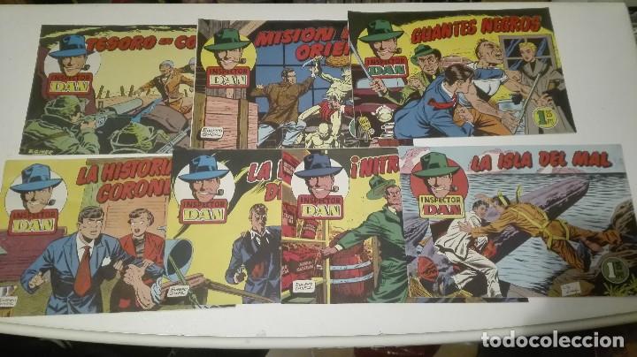 Tebeos: Lote comics Inspector DAN (7 numeros) - Foto 1