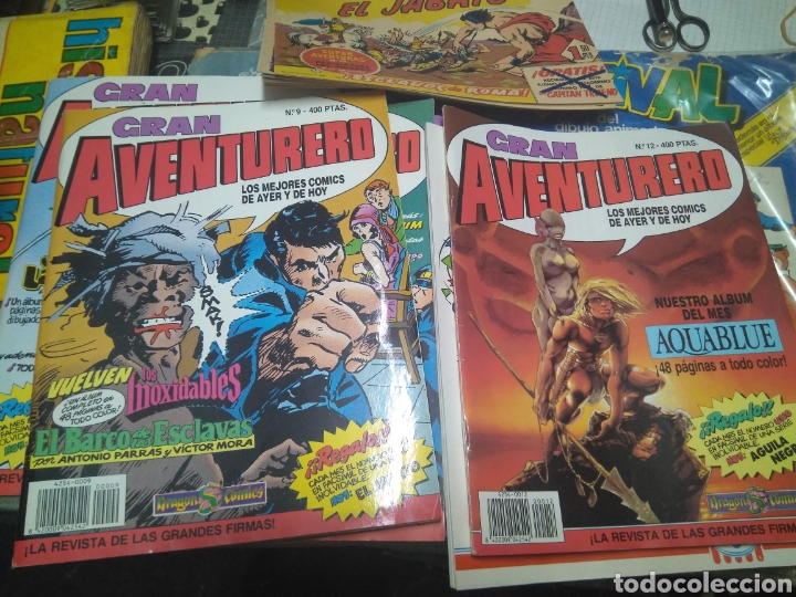 Tebeos: GRAN AVENTURERO COLECCI&Oacute;N COMPLETA 12 N&Uacute;MEROS EDICIONES B - Foto 1