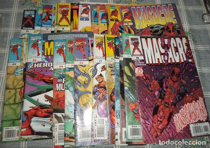 Tebeos: MASACRE COMICS MARVEL FORUM 30 NUMEROS CON NUMERO 1 - Foto 1