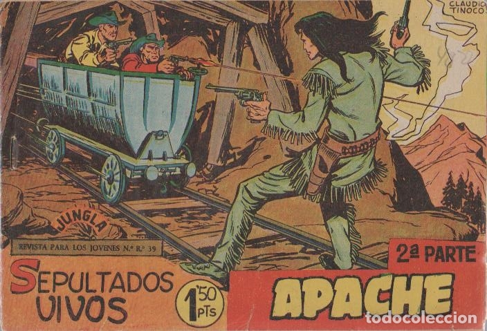 Tebeos: APACHE 2&ordf; PARTE ( MAGA ) ORIGINALES 1960-1961 LOTE - Foto 2