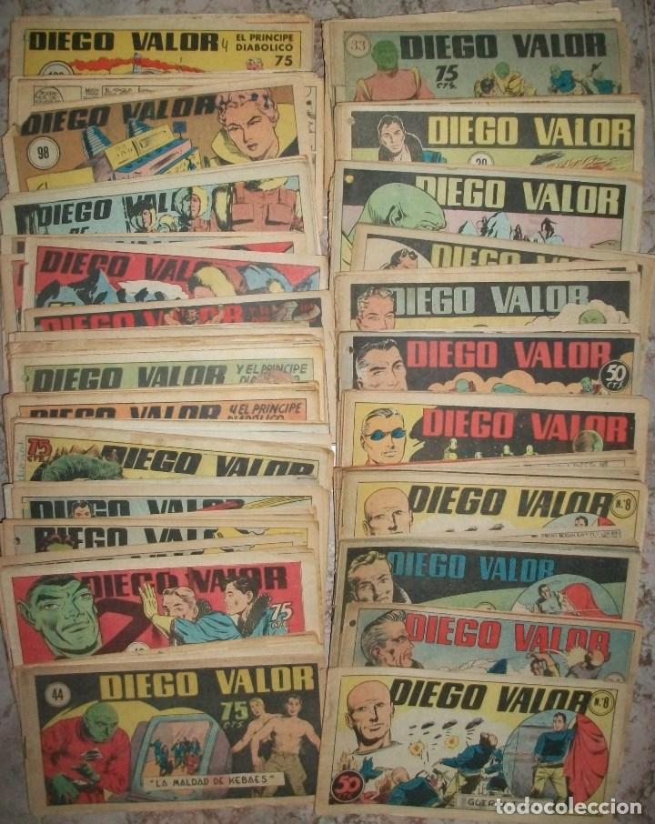 Tebeos: Diego Valor 1&ordf; (Cid)  Lote de 85 numeros - Foto 1