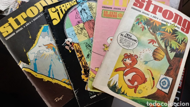 Tebeos: 4 EJEMPLARES REVISTA STRONG EXTRA PITUFOS - Foto 1