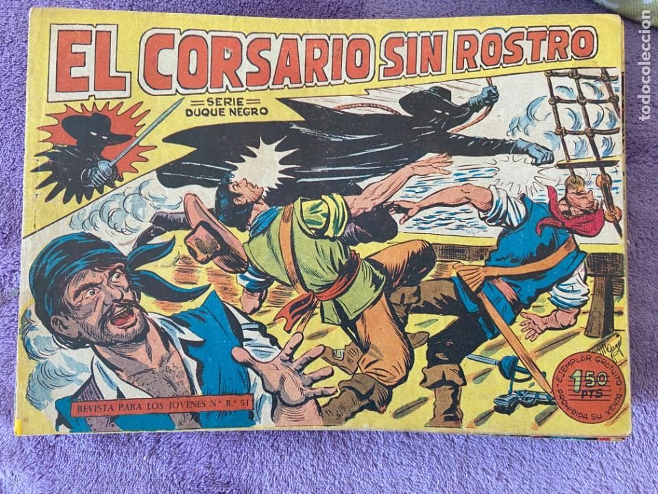 Tebeos: CORSARIO SIN ROSTRO COMPLETA SUELTA BOLSA 1 - Foto 1
