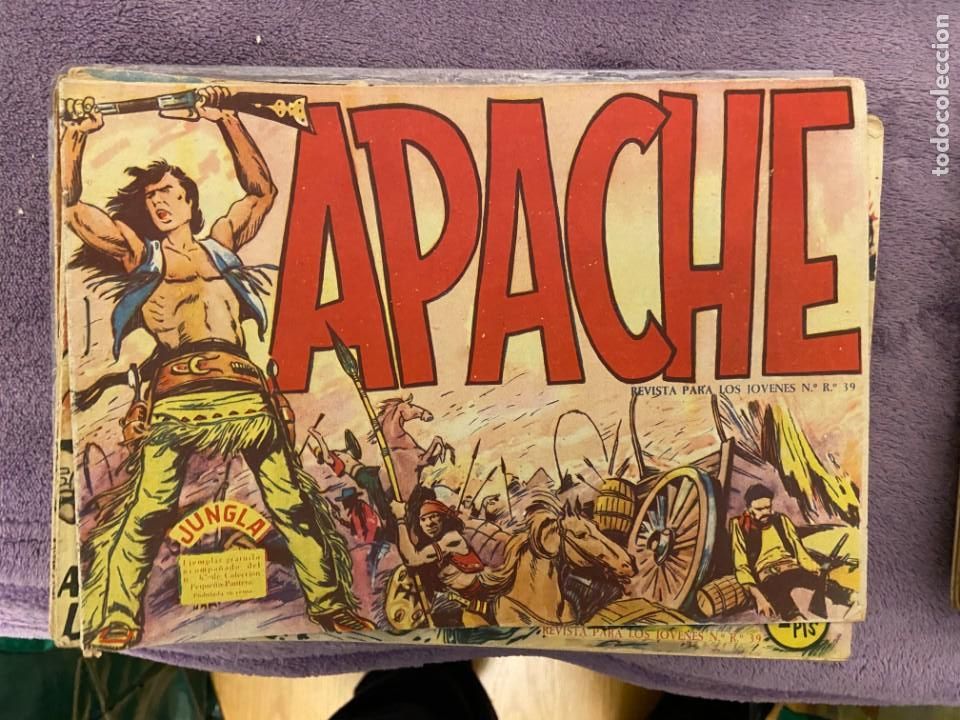 Tebeos: APACHE 1&ordf; BUEN ESTADO COMPLETA BOLSA 10 - Foto 1