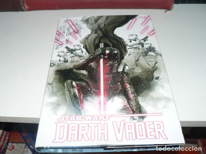 Tebeos: STAR WARS DARTH VADER CON AUTOGRAFO - Foto 1