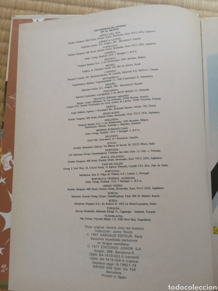 Tebeos: Axterix en Breta&ntilde;a ediciones Junior 1977 - Foto 4