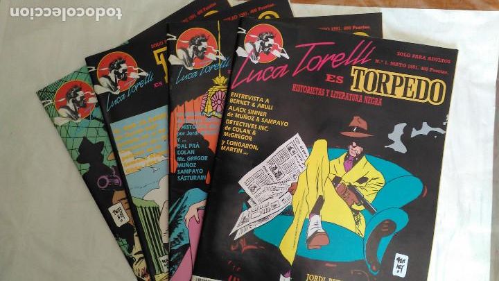 Tebeos: * TORPEDO * EDITORIAL MAKOKI 1991 * COMPLETA 4 N&ordm; IMPECABLES * - Foto 1