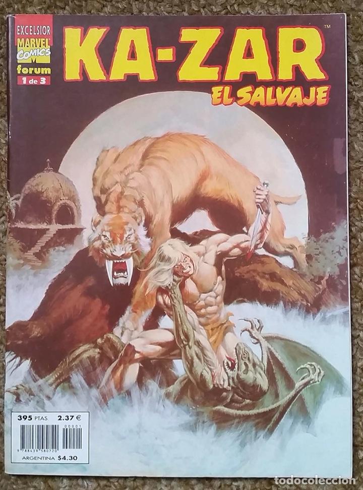 Tebeos: KA-ZAR EL SALVAJE COMPLETA TRES NUMEROS - Foto 1