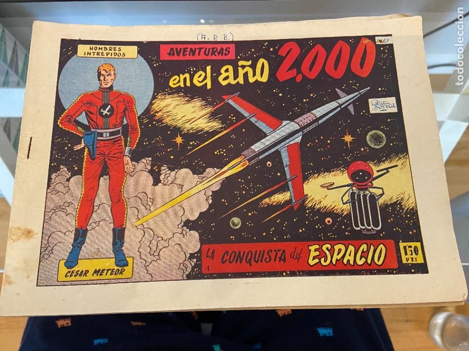Tebeos: HOMBRES INTREPIDOS CESAR METEOR COMPLETA 9 NUMEROS - Foto 1