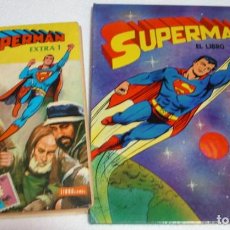 Tebeos: SUPERMAN EXTRA Nº 1 TAPA DURA NOVARO+SUPERMAN EL LIBRO TAPA DURA-IMPORT VER DESCRIP GASTOS Y ENVIOS. Lote 261974175