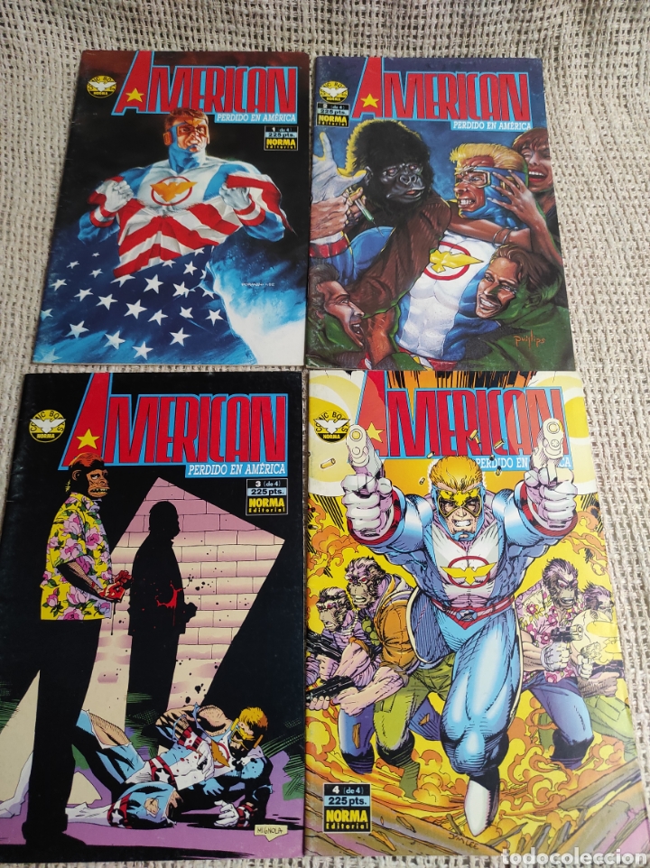 Tebeos: AMERICAN - PERDIDO EN AMERICA - SERIE COMPLETA EN 4 EJEMPLARES - Foto 1