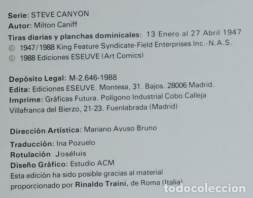 Tebeos: STEVE CANYON - 11 NUMEROS - EDICIONES ESEUVE. - Foto 5